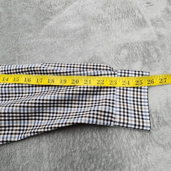 Duluth Trading Co. Mens Shirt Long Sleeve Button-Down Blue Plaid Check Size XL - Picture 10 of 10